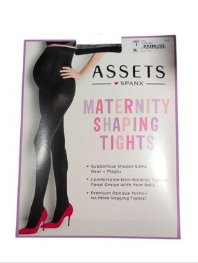 Assets by SPANX Black Maternity Shaping Tights Size 1